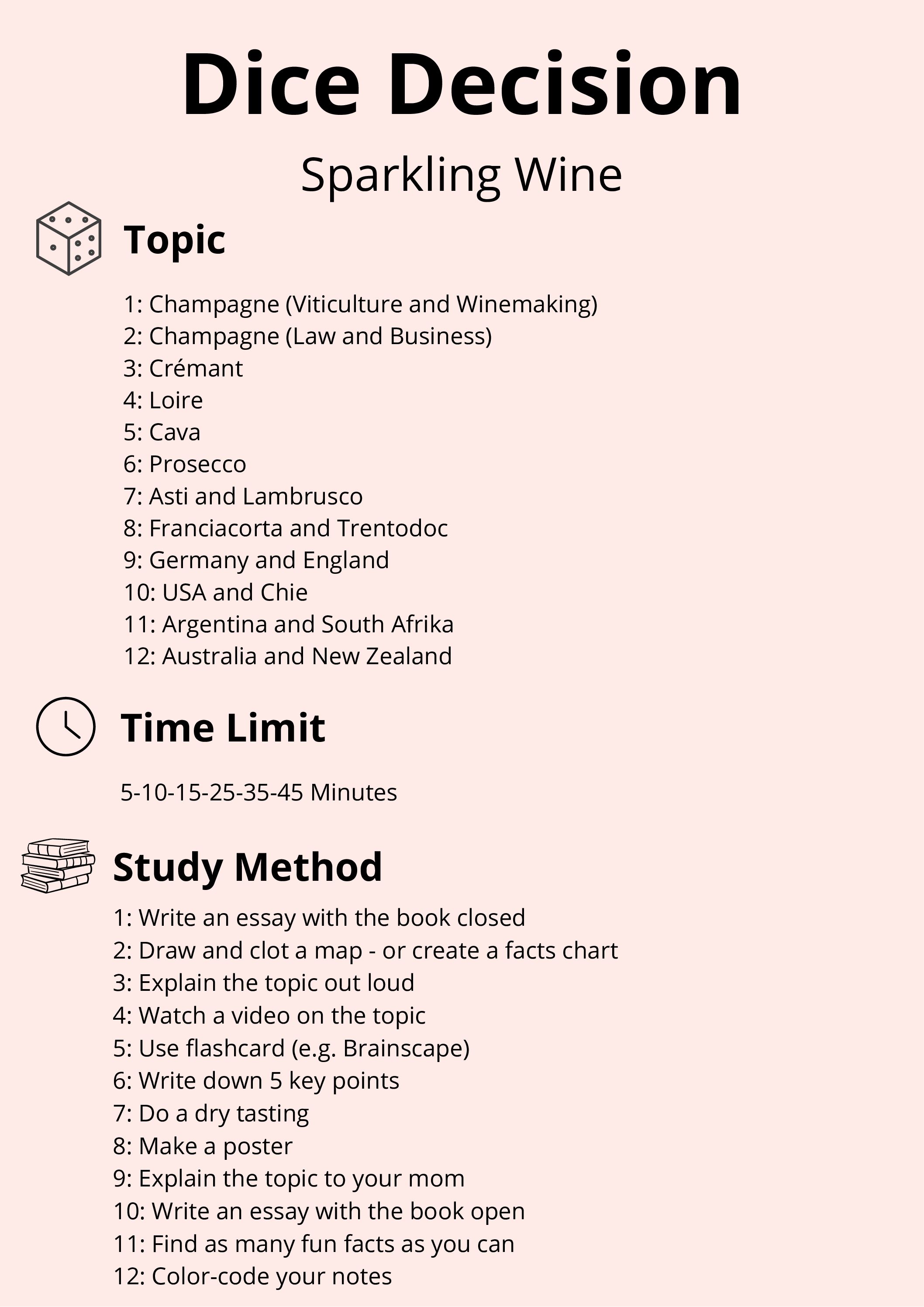 FREE Dice Decision – Study Game Sheet - Image 2